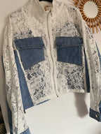 VESTE LOVENA JEAN ET DENTELLE TU 36/42