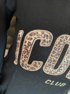 PULL FIN ICONIC LEOPARD  TU 34/42 PETIT 44 NOIR