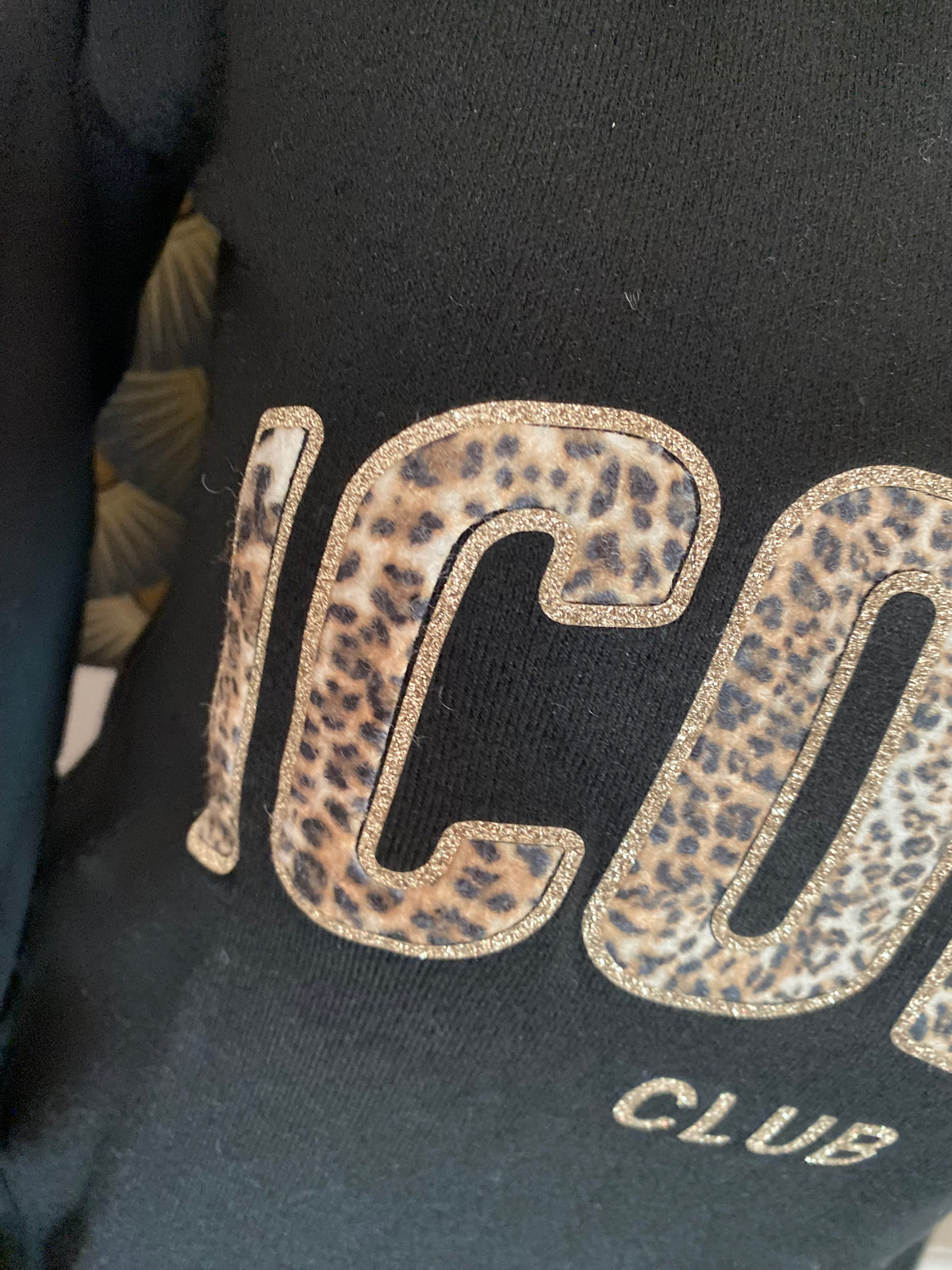 PULL FIN ICONIC LEOPARD  TU 34/42 PETIT 44 NOIR