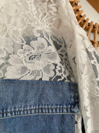 VESTE LOVENA JEAN ET DENTELLE TU 36/42