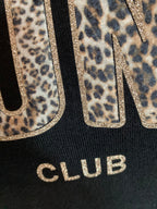 PULL FIN ICONIC LEOPARD  TU 34/42 PETIT 44 NOIR