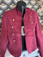 VESTE SUEDINE OFFICIER  TU 34/42 BORDEAUX