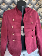 VESTE SUEDINE OFFICIER  TU 34/42 BORDEAUX