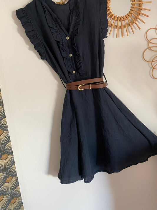 ROBE WENDY BLEUE MARINE 34/40