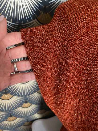 PULL FIN BRIQUE  36/44 petit 46