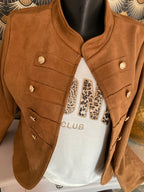 VESTE SUEDINE OFFICIER  TU 34/42 CAMEL