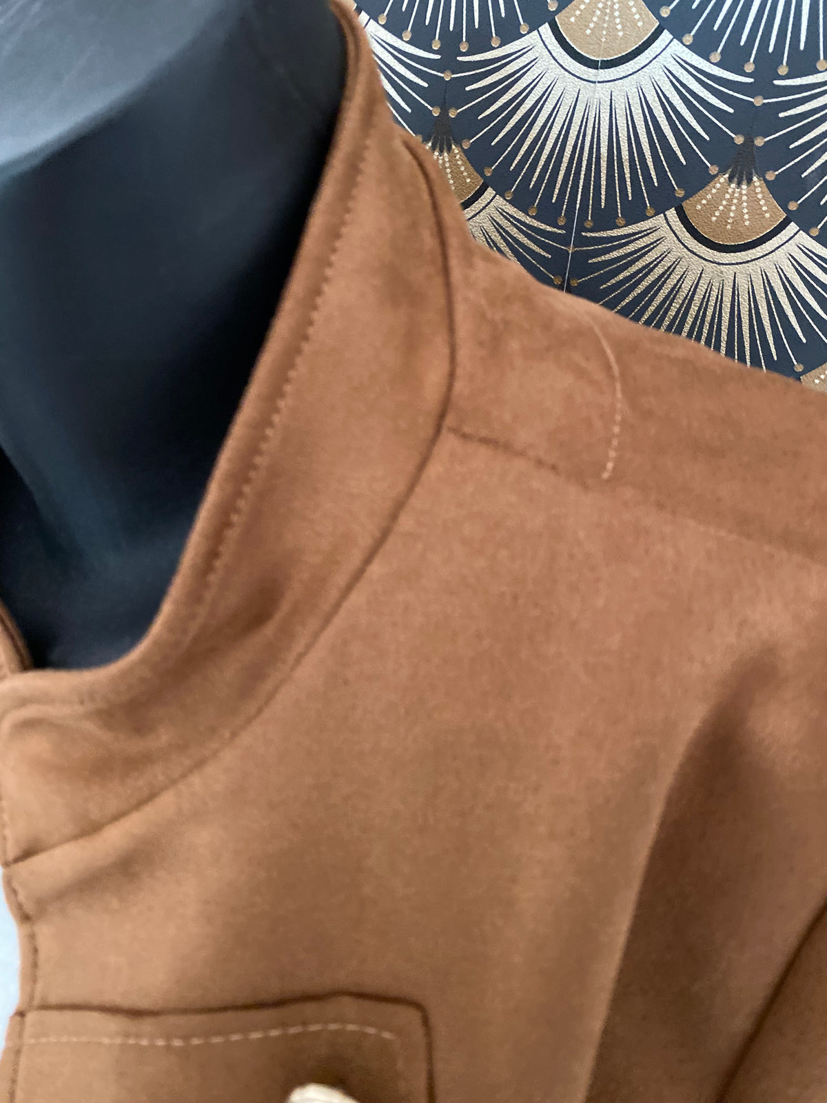 VESTE SUEDINE OFFICIER  TU 34/42 CAMEL
