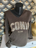 PULL FIN ICONIC LEOPARD  TU 34/42 PETIT 44 CHOCO