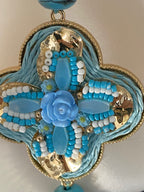 COLLIER SAUTOIR BOHEME BLEU