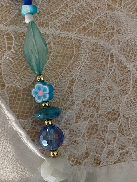 COLLIER SAUTOIR BOHEME BLEU