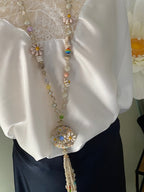 COLLIER SAUTOIR BOHEME PAQUERETTE BEIGE