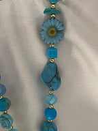 COLLIER SAUTOIR BOHEME PAPILLON BLEU