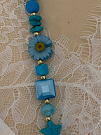 COLLIER SAUTOIR BOHEME PAPILLON BLEU