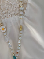 COLLIER SAUTOIR BOHEME PAPILLON BLANC