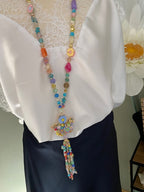 COLLIER SAUTOIR BOHEME PAPILLON MULTI COLOR