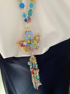 COLLIER SAUTOIR BOHEME PAPILLON MULTI COLOR