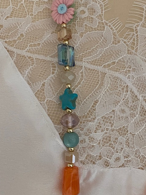 COLLIER SAUTOIR BOHEME PAPILLON MULTI COLOR