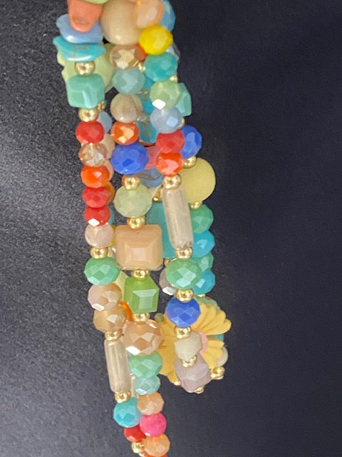 COLLIER SAUTOIR BOHEME PAPILLON MULTI COLOR