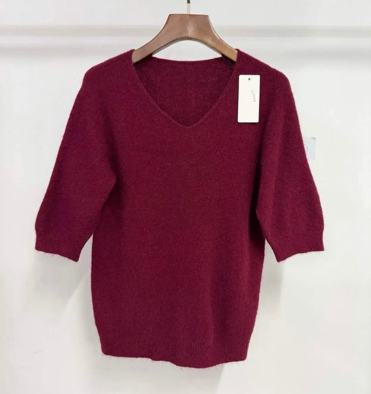 PULL RUDY 30% ALPAGA  BORDEAUX   TU 36/42 COL V