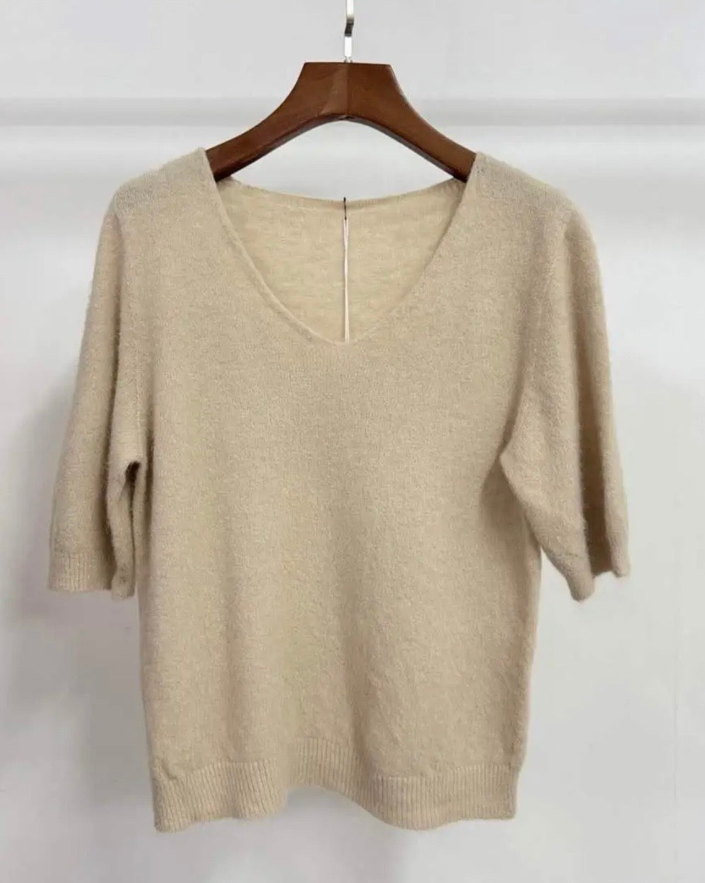 PULL RUDY 30% ALPAGA  BEIGE   TU 36/42 COL V