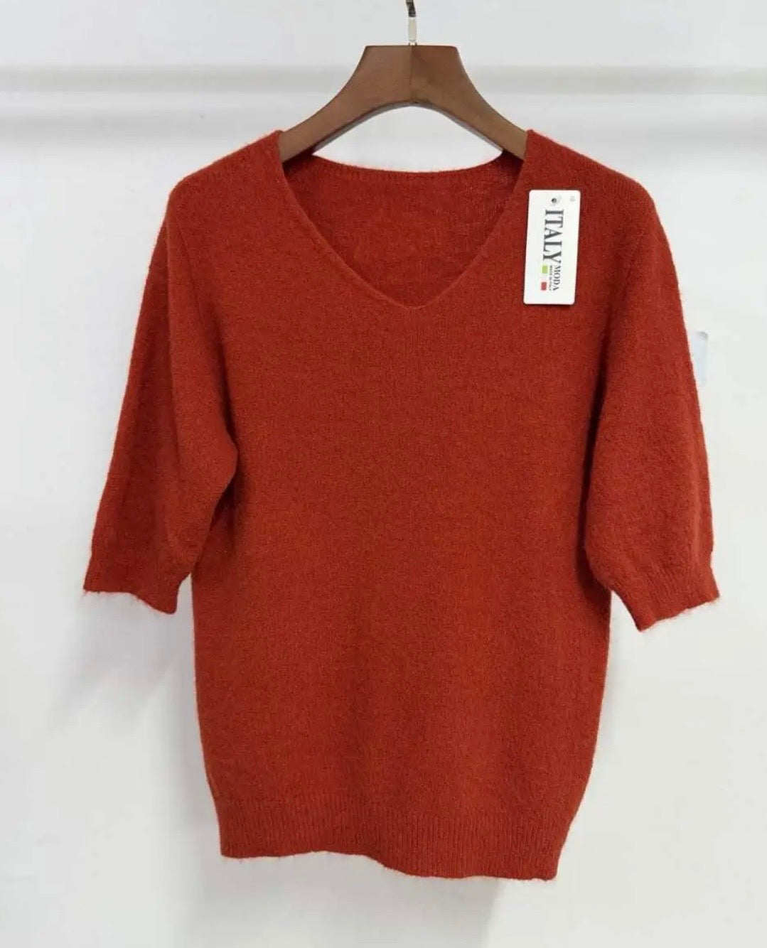 PULL RUDY 30% ALPAGA  ROUILLE   TU 36/42 COL V