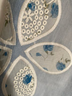 PANTALON JEAN FLEURS CARLA  TAILLES :S