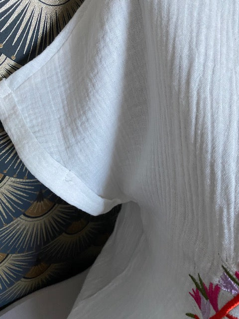 TOP AMOUR GAZE DE COTON     S/M  OU M/L