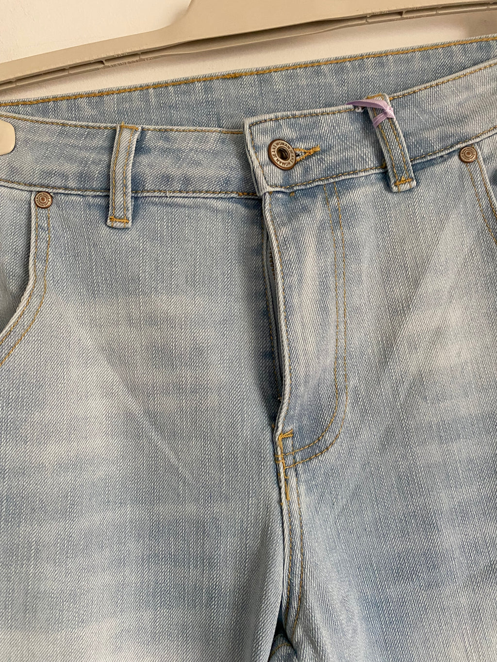 PANTALON JEAN FLEURS CARLA  TAILLES :S