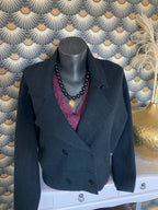 VESTE LAINAGE VALENTYNE NOIR  TU 36/42