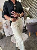 BLOUSE TENCEL ROSA TU 36/44 PETIT 46