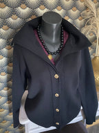 VESTE LAINAGE M&G noir tu 36/44