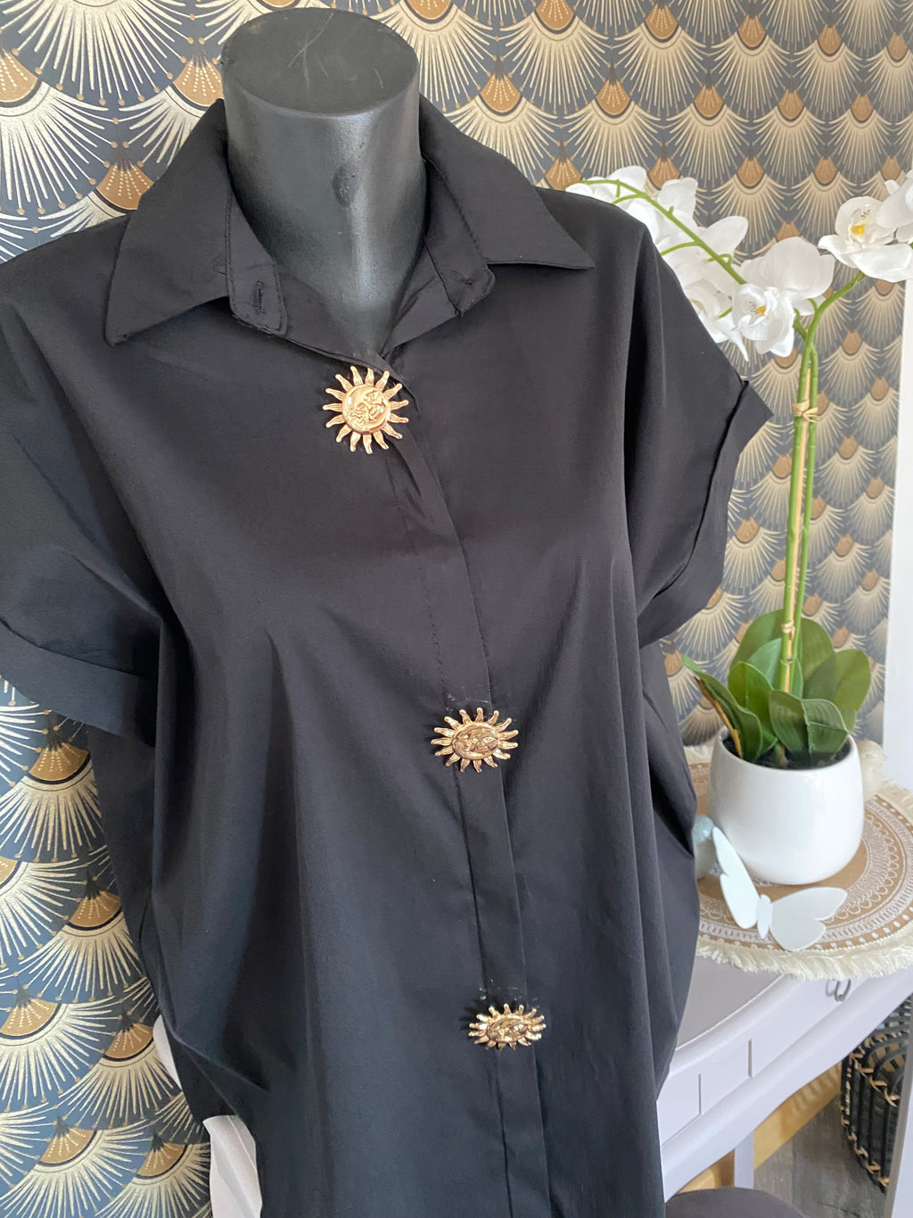 CHEMISE SOLEIL   NOIRE TU 38/48