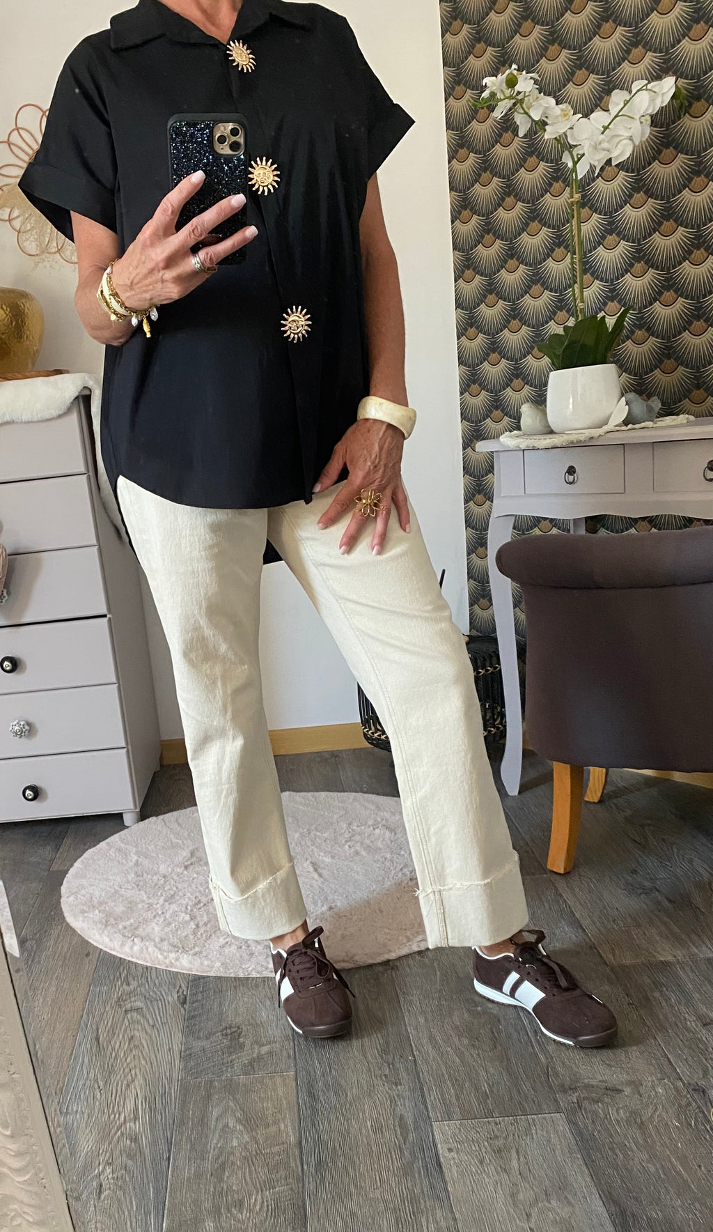 CHEMISE SOLEIL   NOIRE TU 38/48