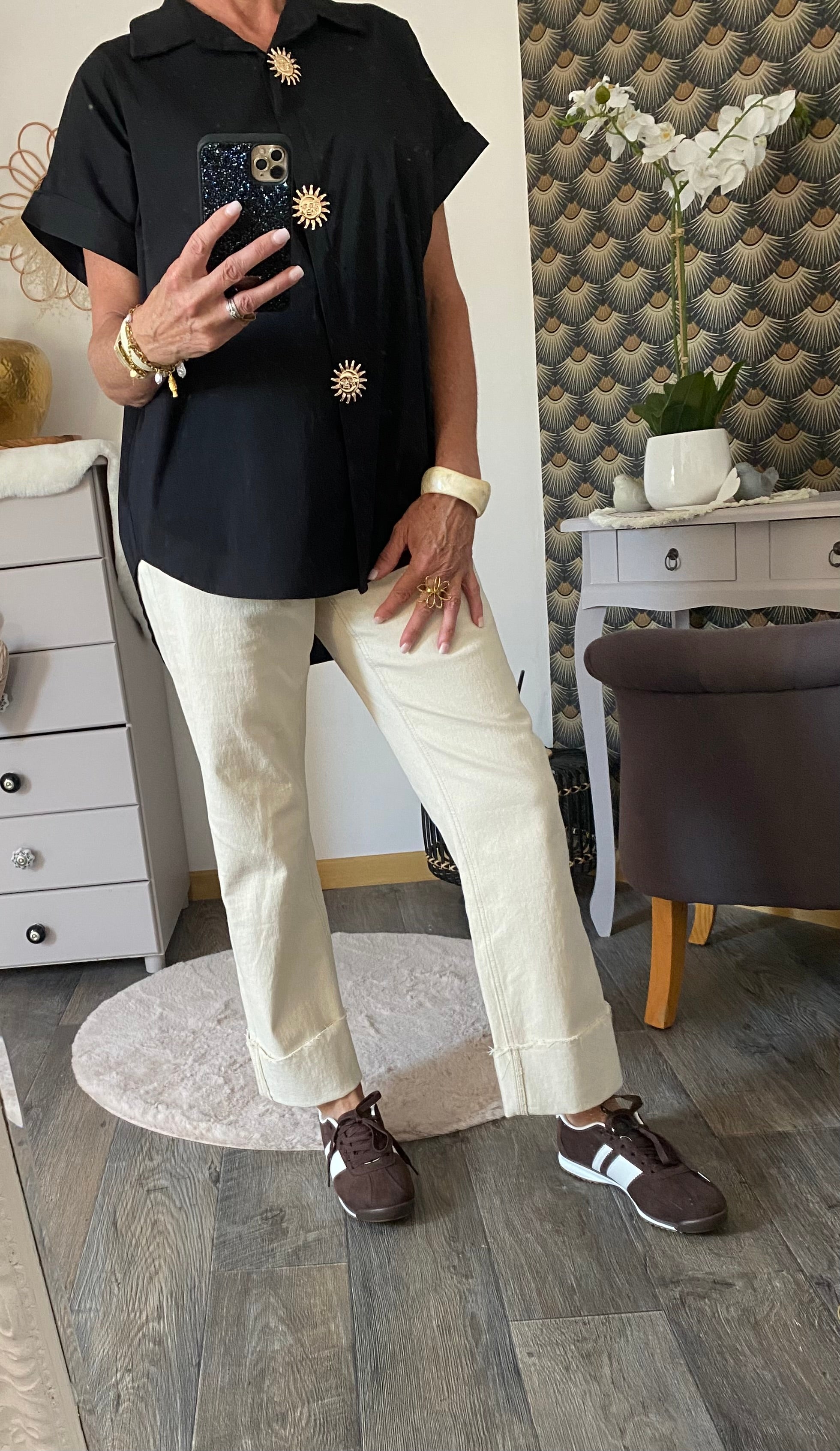 CHEMISE SOLEIL   NOIRE TU 38/48