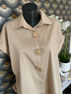 CHEMISE SOLEIL   BEIGE TU 38/48