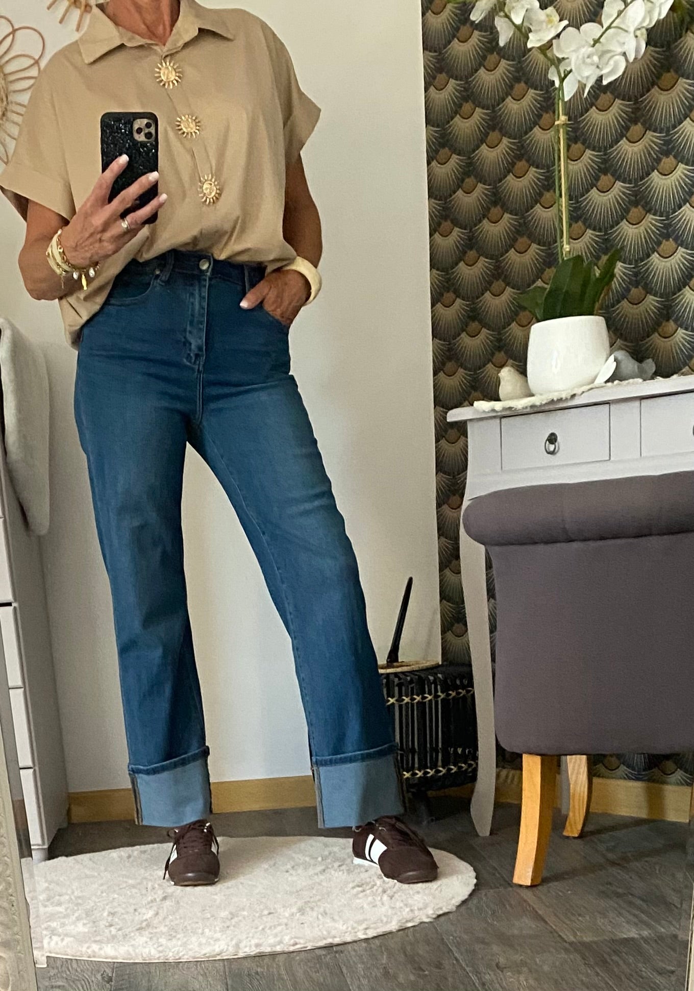 CHEMISE SOLEIL   BEIGE TU 38/48