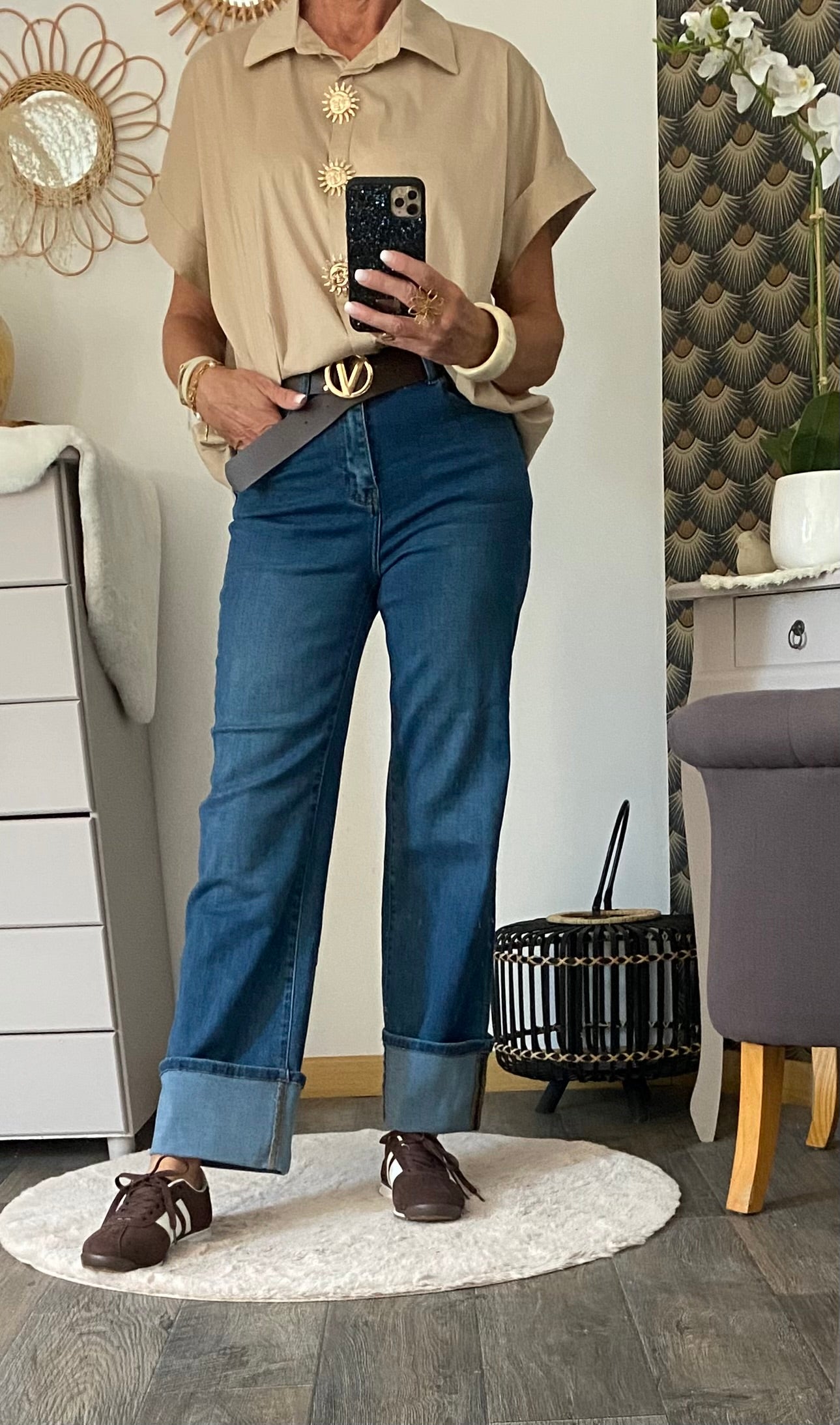 CHEMISE SOLEIL   BEIGE TU 38/48