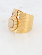 BAGUE SAMANTHA CRISTAL TAILLE BEIGE