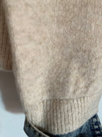 GILET COL CHEMISE EN DENIM   BEIGE   TAILLE UNIQUE 34/42
