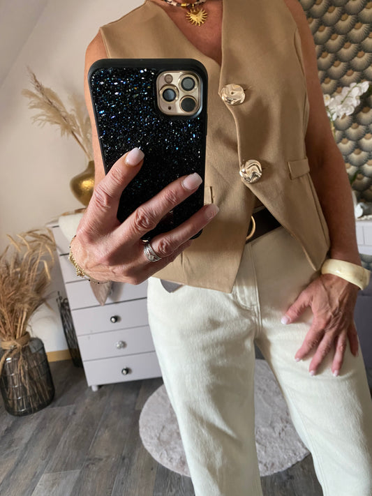 GILET BARMAN  CAMEL TU 36/44