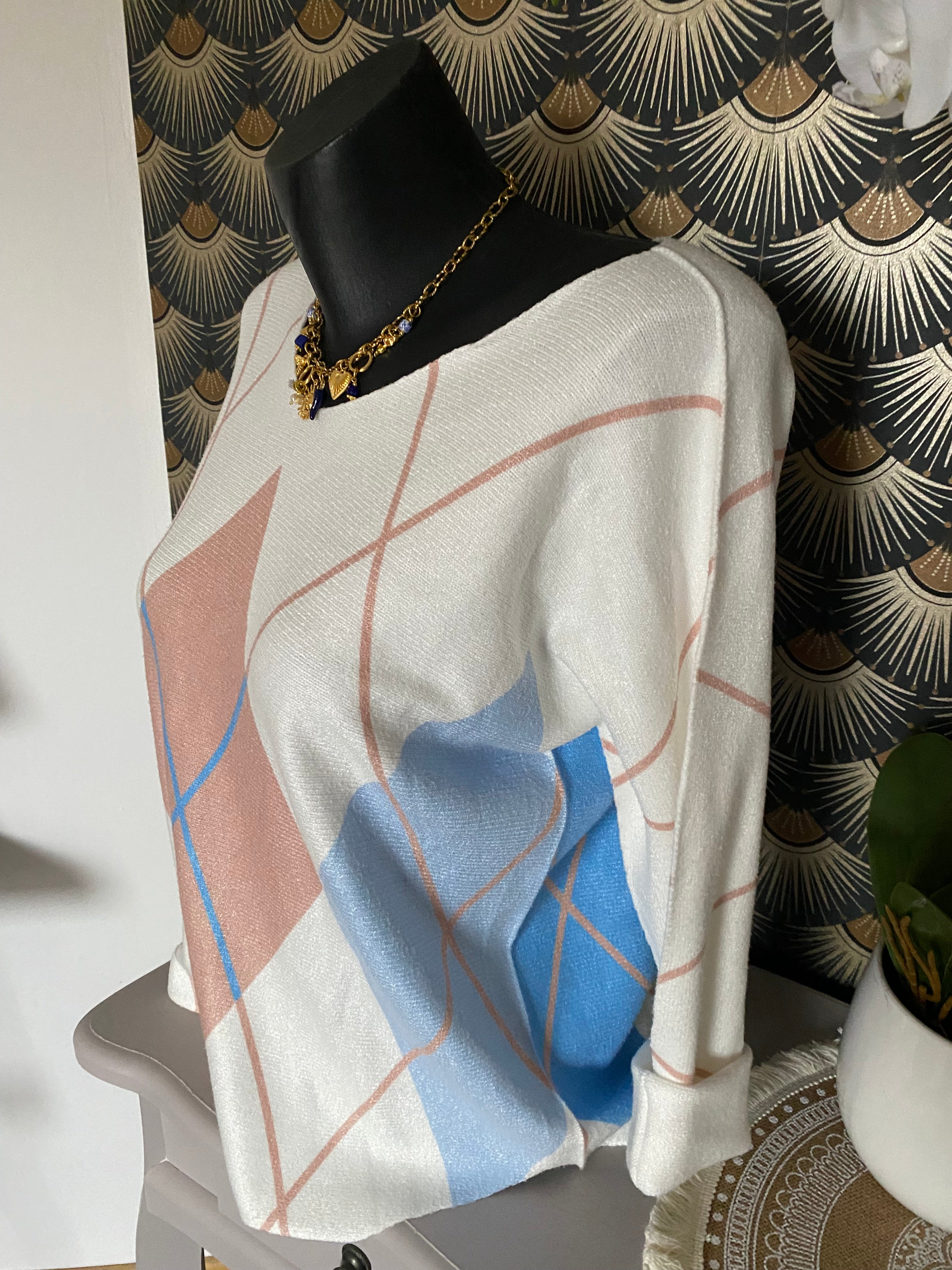 PULL M&G  BLEU CIEL  TU 36/42