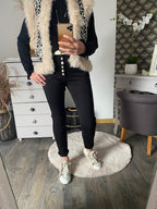 PANTALON JEAN NOIR   XS AU XXL