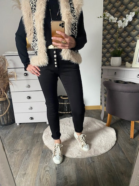 PANTALON JEAN NOIR   XS AU XXL