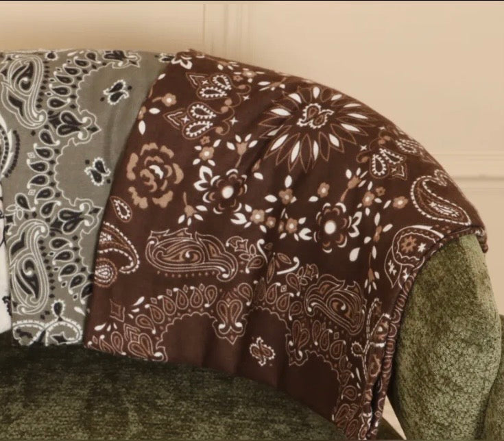 FOULARD ELOISE BANDANA   CHOCO OU KAKI