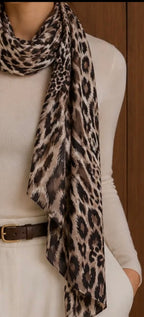 FOULARD 1  TAUPE 100% VISCOSE