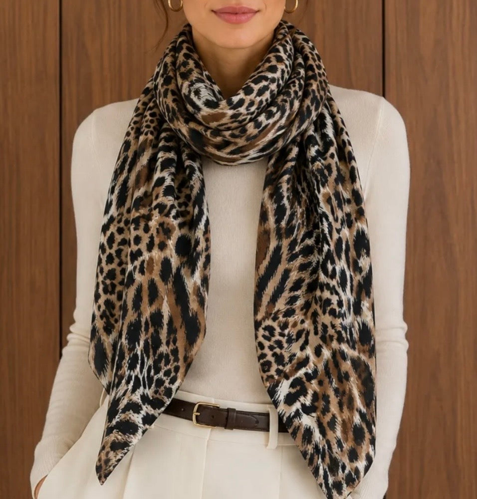 FOULARD 2  CAMEL 100% VISCOSE