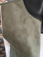 GILET SUEDINE  KAKI TU 34/40