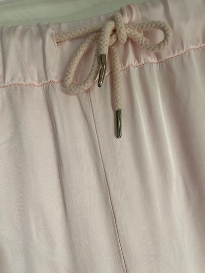 PANTALON PALAZZO ROSE  38/46  EFFET SOIE