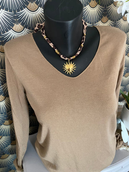 PULL FIN UNI  CAMEL TU 36/42