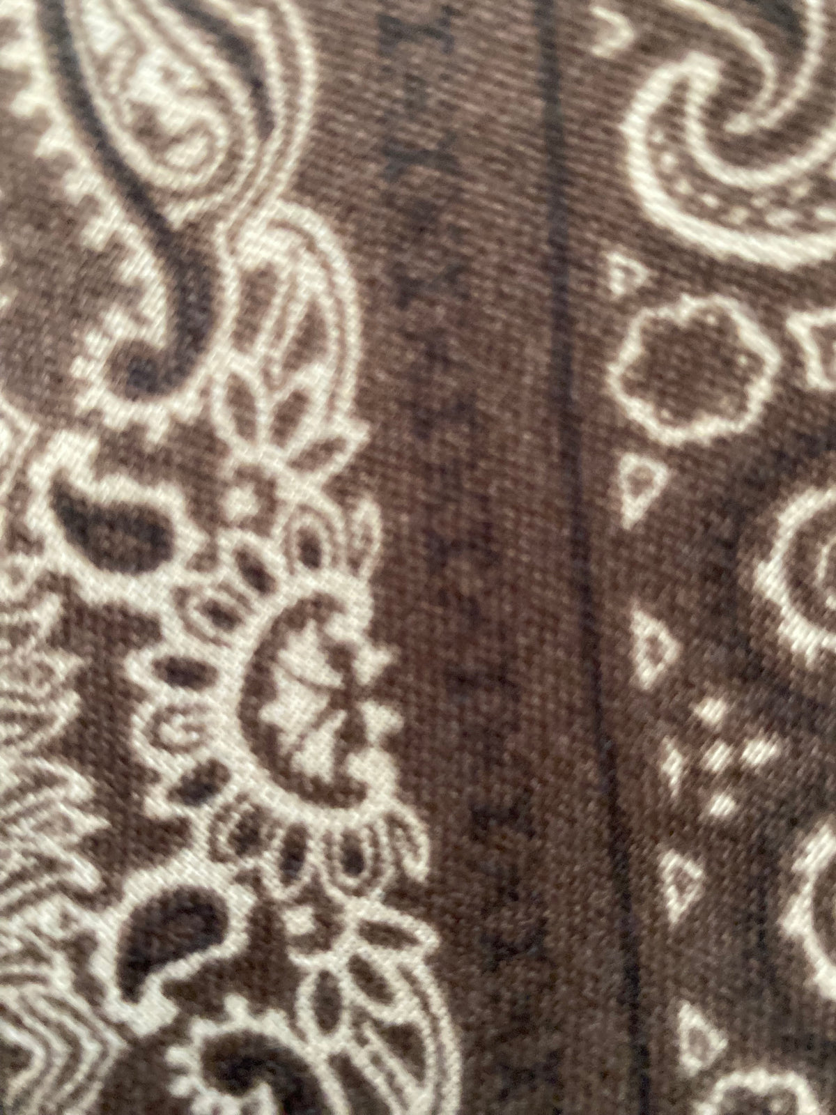 FOULARD 11 IMPRIME  100% VISCOSE  CAFE